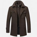 Masimon | Men’s Wool Trench Coat – Timeless Heritage Elegance