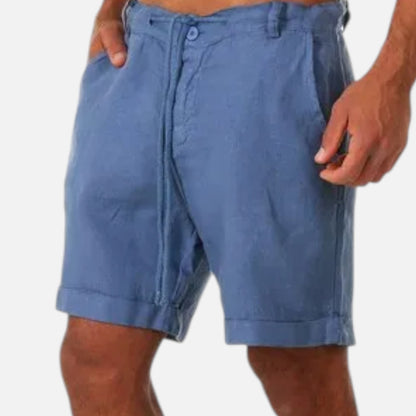 Masimon | Men’s Cotton‑Linen Summer Shorts – Breathable Elastic‑Waist Casual Wear