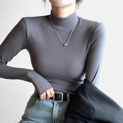 Masimon | Women’s Long Sleeve Sweater – Mid Neck Heritage Style