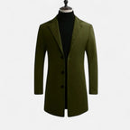 Masimon | Men’s Long Coat – Wool Blend Pure Elegance