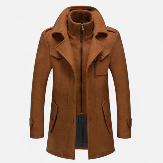 Masimon | Men’s Wool Trench Coat – Timeless Heritage Elegance