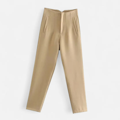 Masimon | Women’s Pencil Trousers – High-Waist Heritage Elegance