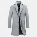 Masimon | Men’s Long Coat – Wool Blend Pure Elegance