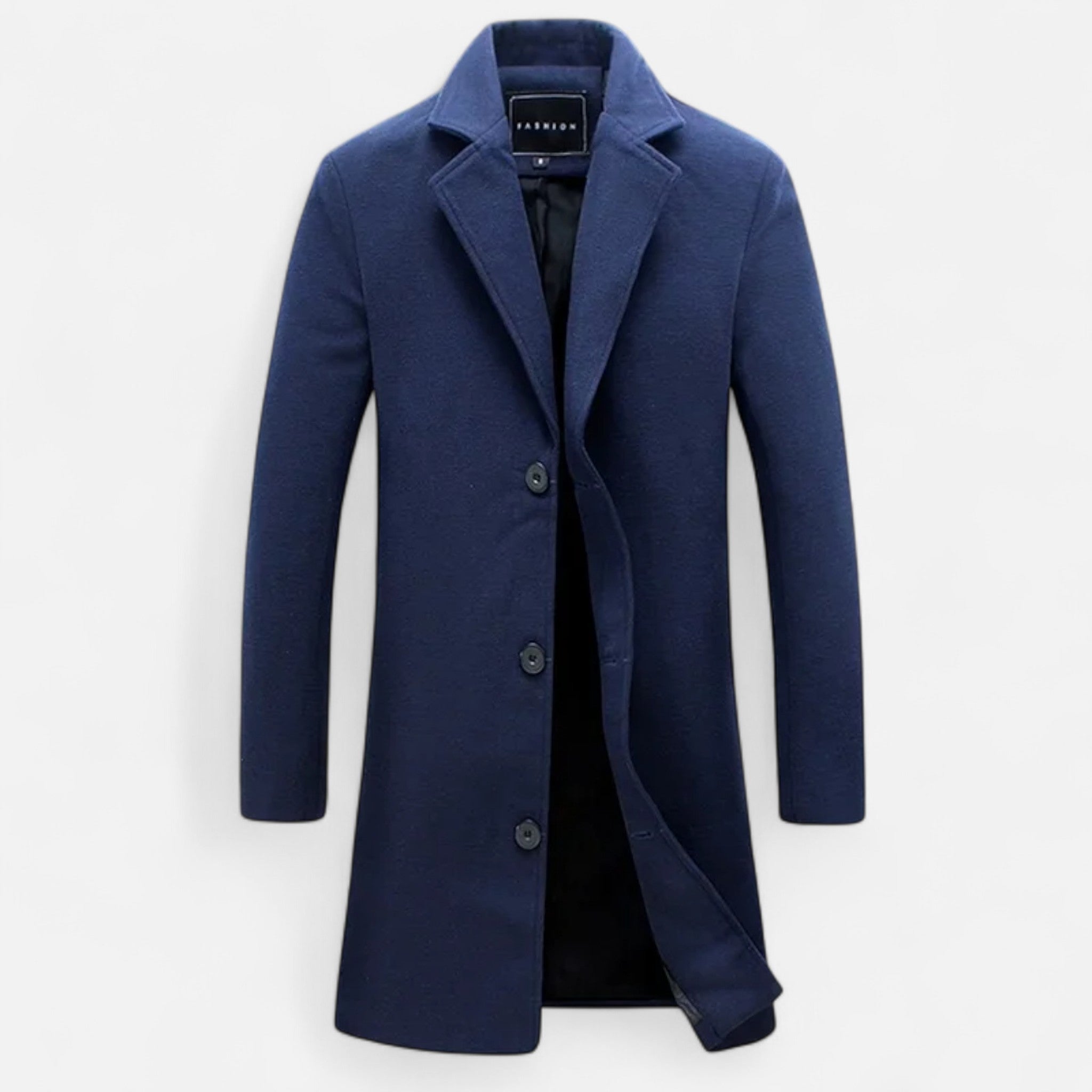 Masimon | Men’s Long Coat – Wool Blend Pure Elegance