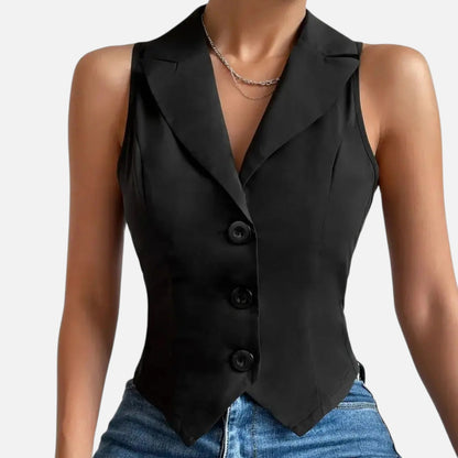 Masimon | Women’s Slim Casual Vest – European‑Style Lightweight Breathable Fabric Indulgence