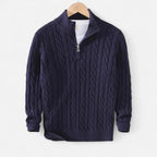 Men’s Knitwear – Warm Heritage High-Neck Style