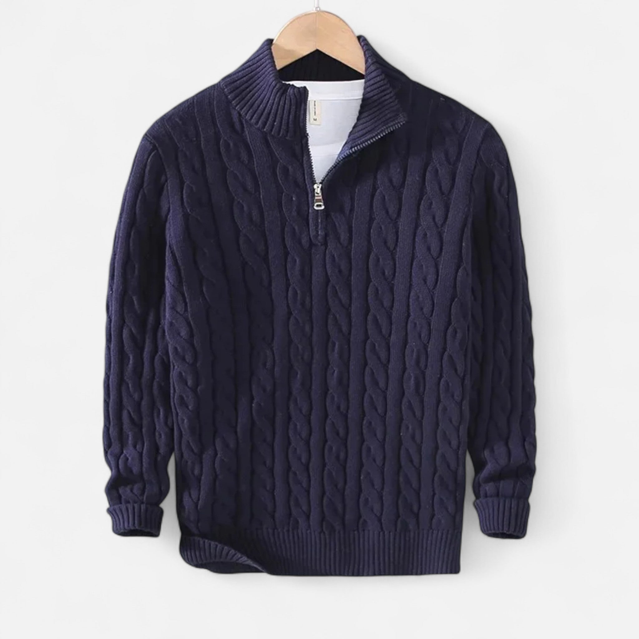 Men’s Knitwear – Warm Heritage High-Neck Style