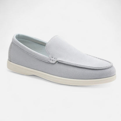 Masimon | Men’s Thick‑Sole Leather Trainers – British‑Style Low‑Top Casual Sneakers