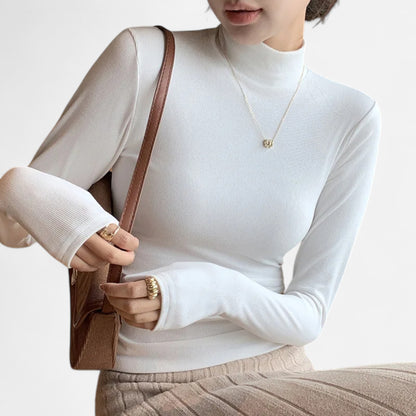 Masimon | Women’s Long Sleeve Sweater – Mid Neck Heritage Style